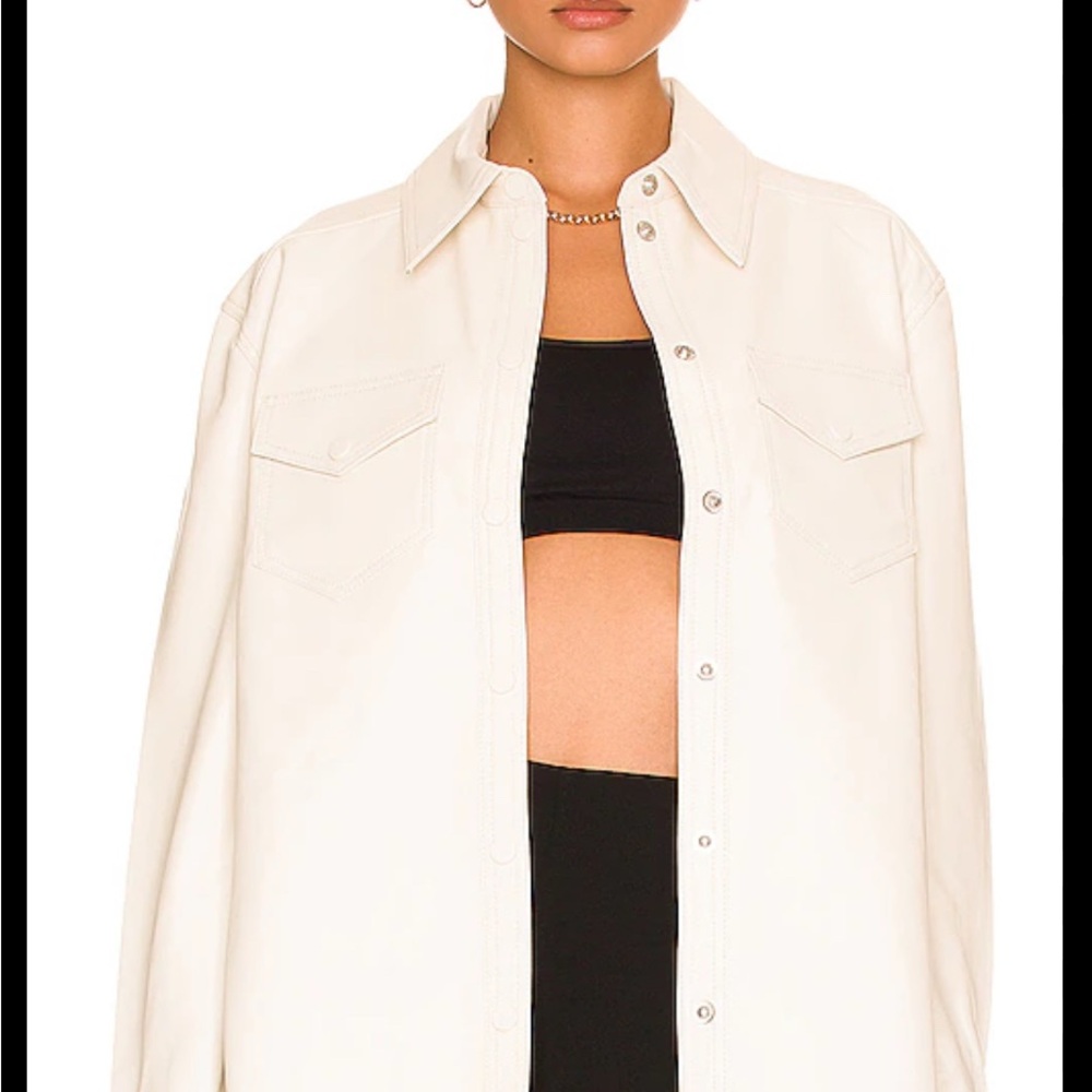 Aylah Leather Blouse in Cream
L'ACADEMIE
